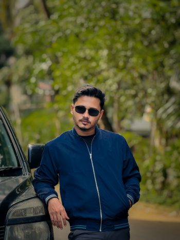 Men’s Premium Bomber Jacket ( Navy-Blue)